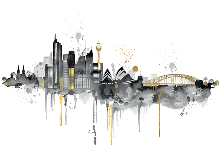 Summer Thornton (Sydney Skyline) Canvas Print | The Art Group
