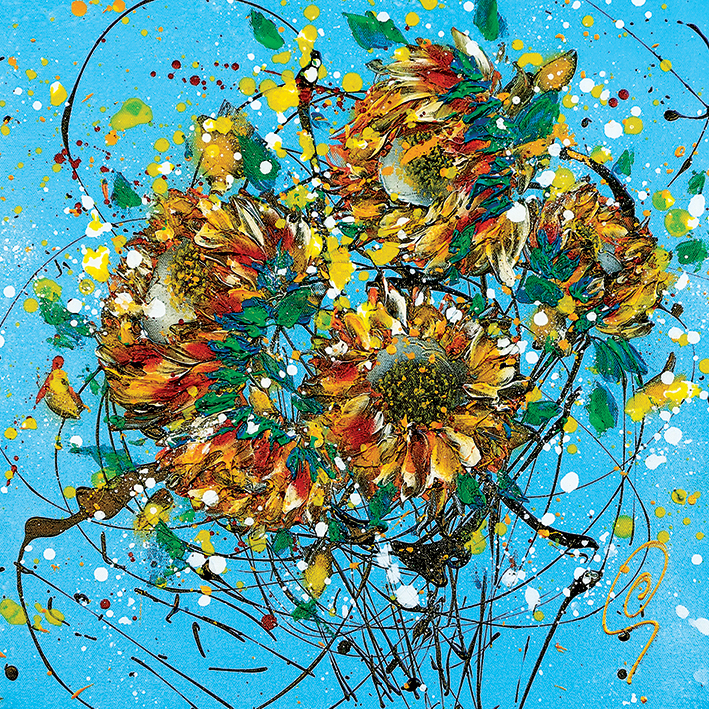 Clare Sykes (Sun Seeds Breeze 2) Canvas Print
