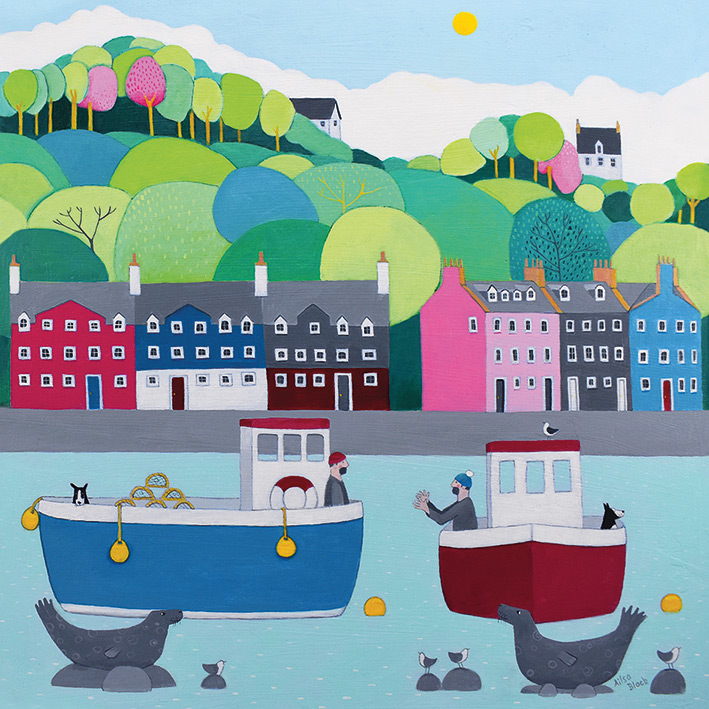 Ailsa Black (The One That Got Away From Tobermory Bay) Canvas Prints