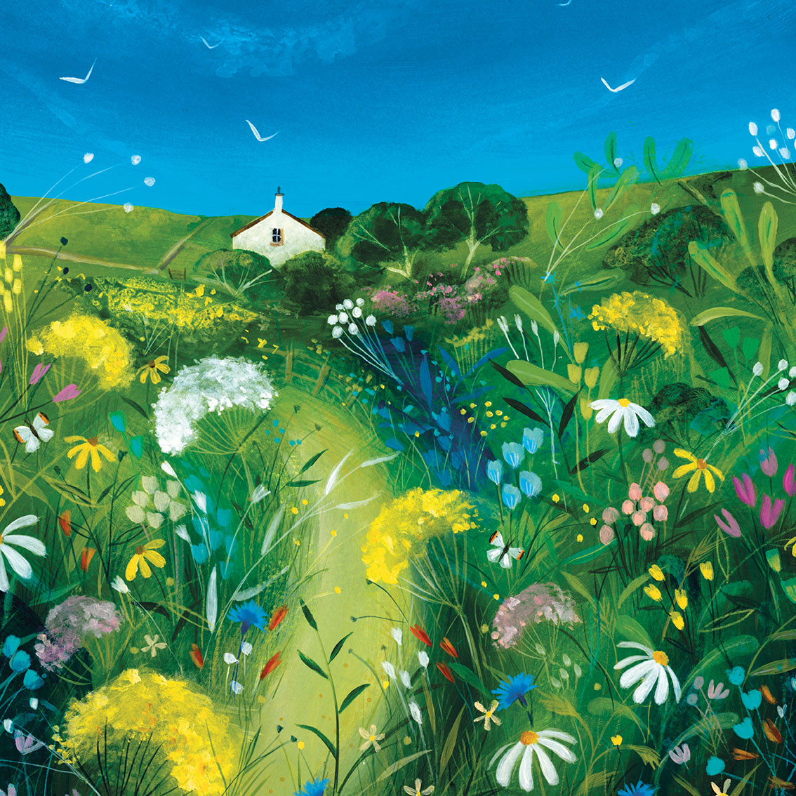 Julia Crossland (Meadow Cottage) Canvas Print The Art Group