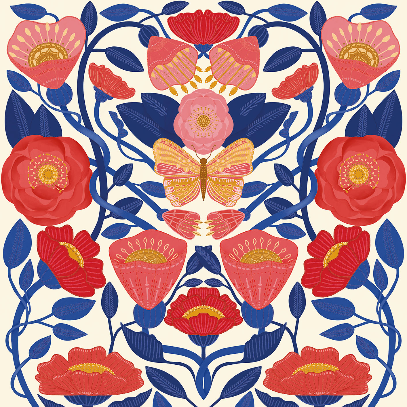 Nina Pace (May Floral) Canvas Print