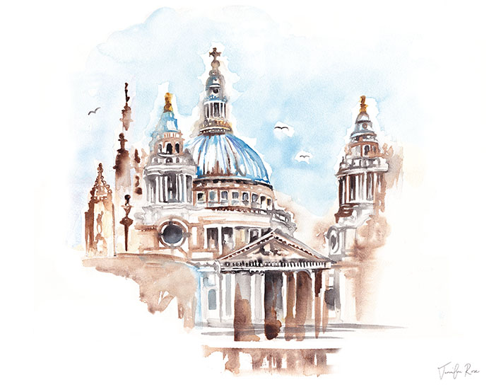 Jennifer Rose (St Paul’s Cathedral) Canvas Prints
