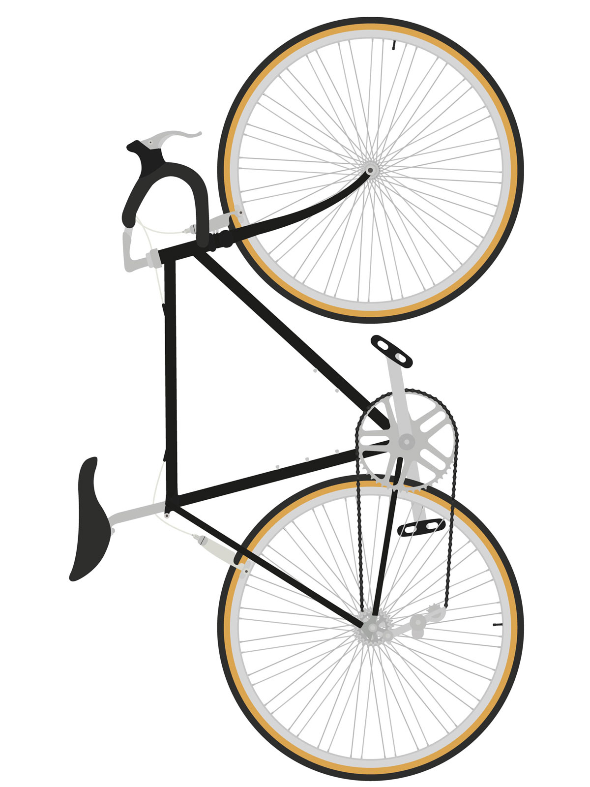 Monument Studio (Bike (Black) Canvas Prints