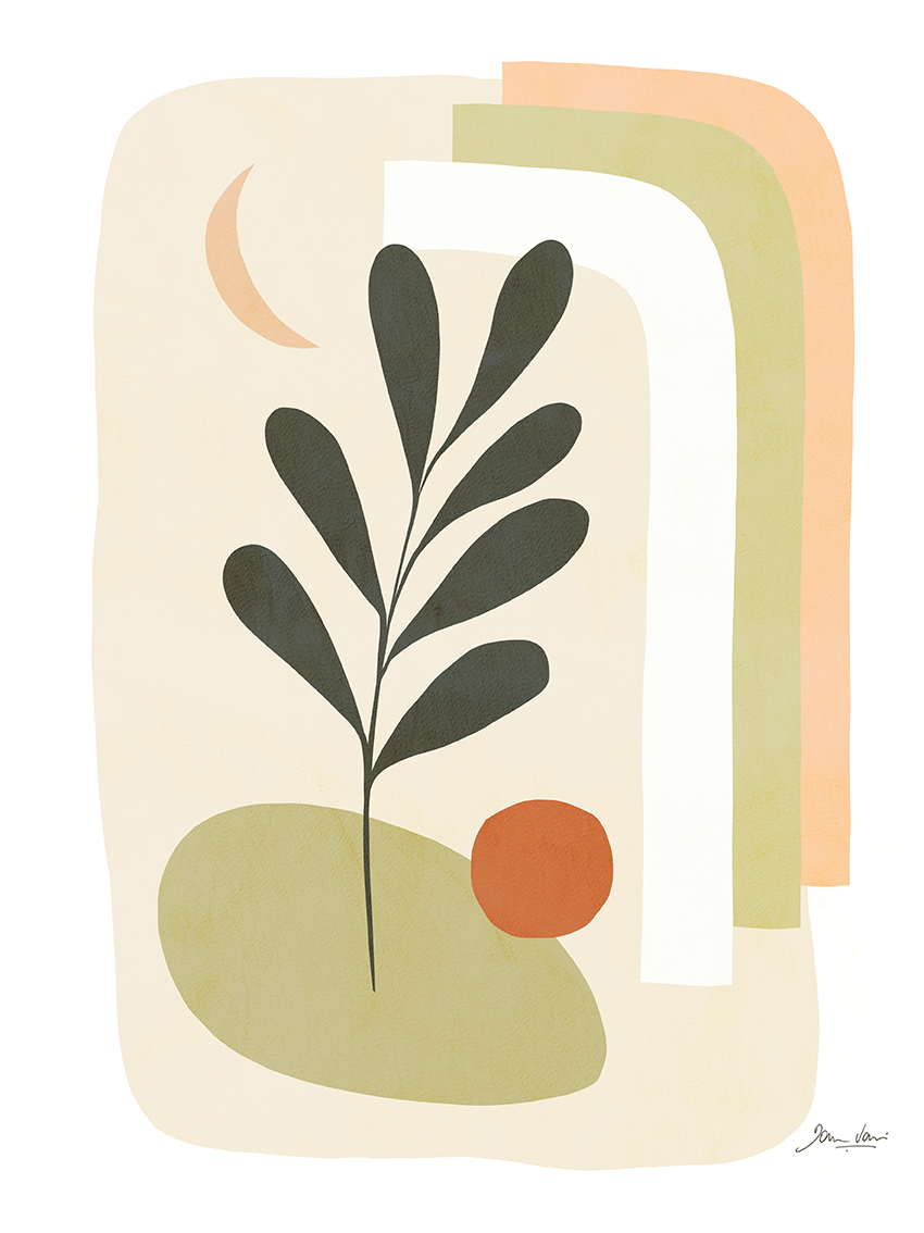 Dominique Vari (Earthy Tropical Foliage V) Canvas Prints