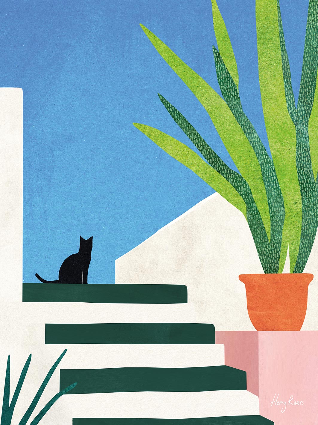 Henry Rivers (Holiday Cat) Canvas Print | The Art Group
