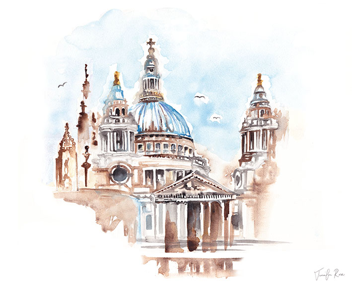 Jennifer Rose (St Paul’s Cathedral) Canvas Prints