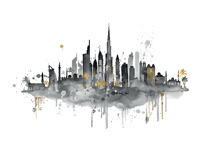 Summer Thornton (Dubai Skyline) Canvas Print