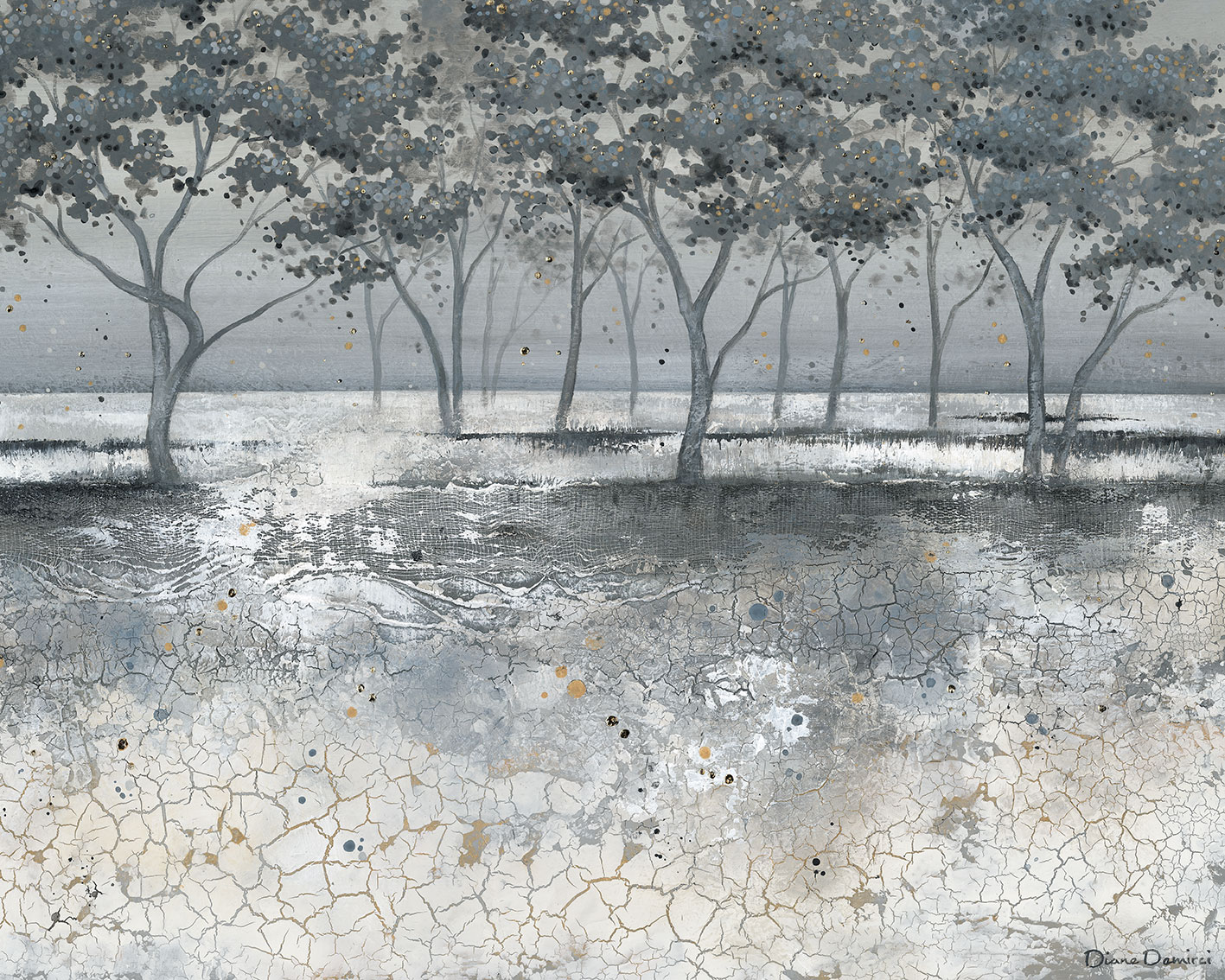 Diane Demirci (Frosted Trees) Canvas Prints