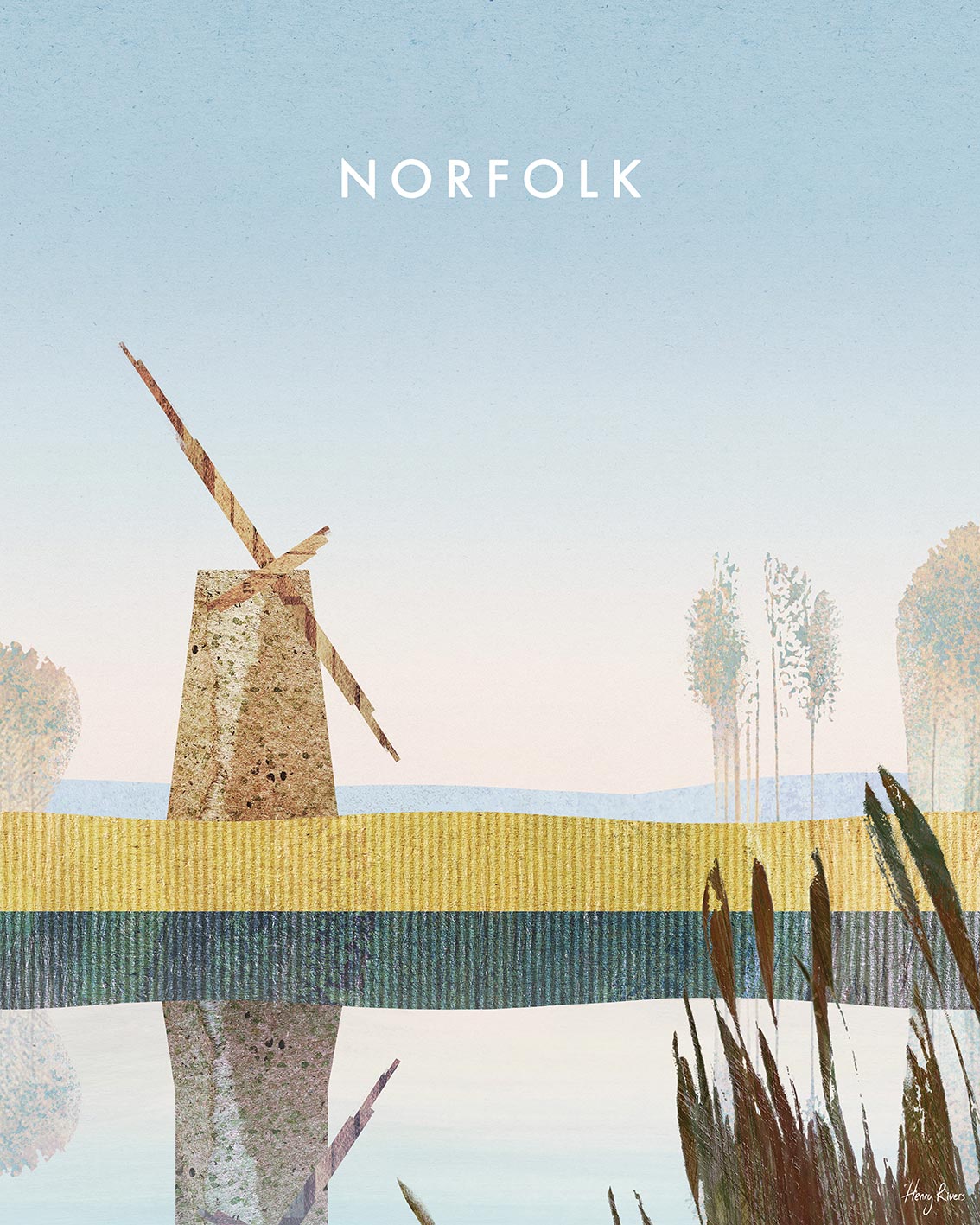 Henry Rivers (Norfolk Broads, Brograve Mill) Canvas Prints