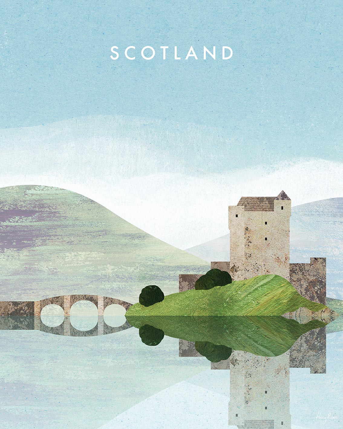 Henry Rivers (Scotland, Eilean Donan Castle) Canvas Prints