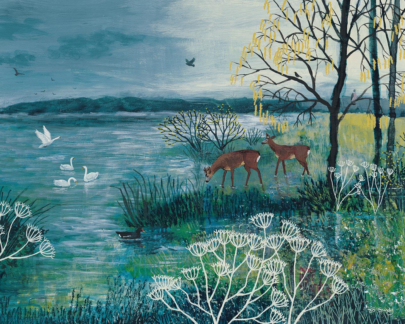Jo Grundy (The Enchanted Lake) Canvas Prints