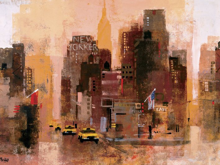 Colin Ruffell (New Yorker & Cabs) Canvas Prints
