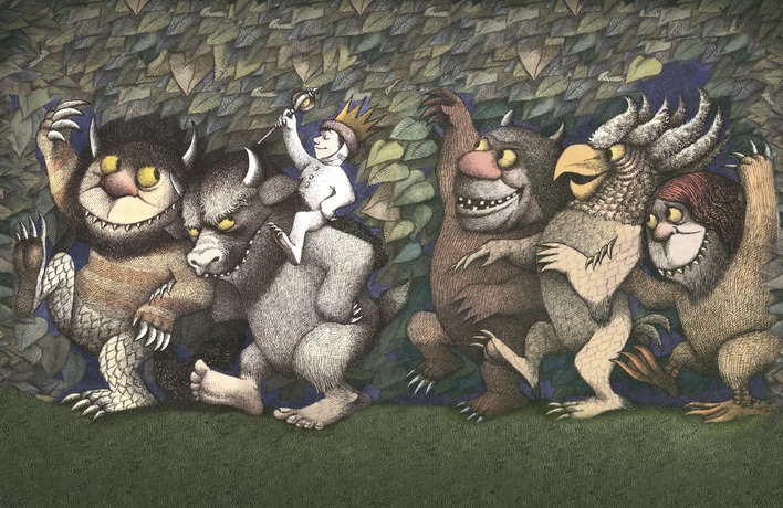 Maurice Sendak (Let the Wild Rumpus Start III) Canvas Prints