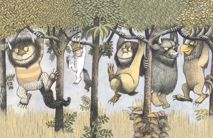 Maurice Sendak (Let the Wild Rumpus Start II) Canvas Prints