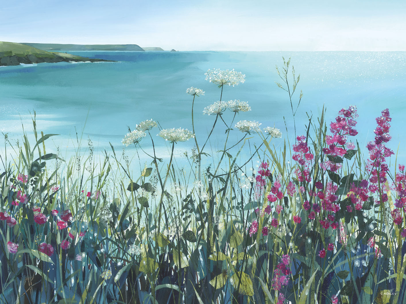 Claire Henley (Coastal Walk, June) Canvas Prints