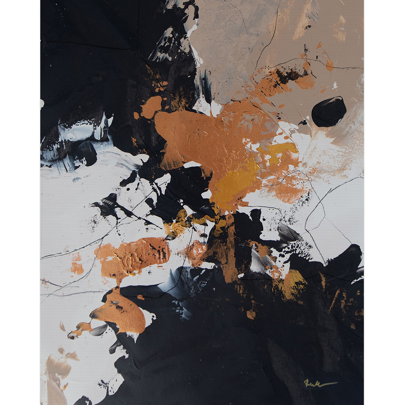 Anna Bernad (Black Meringue) Canvas Print