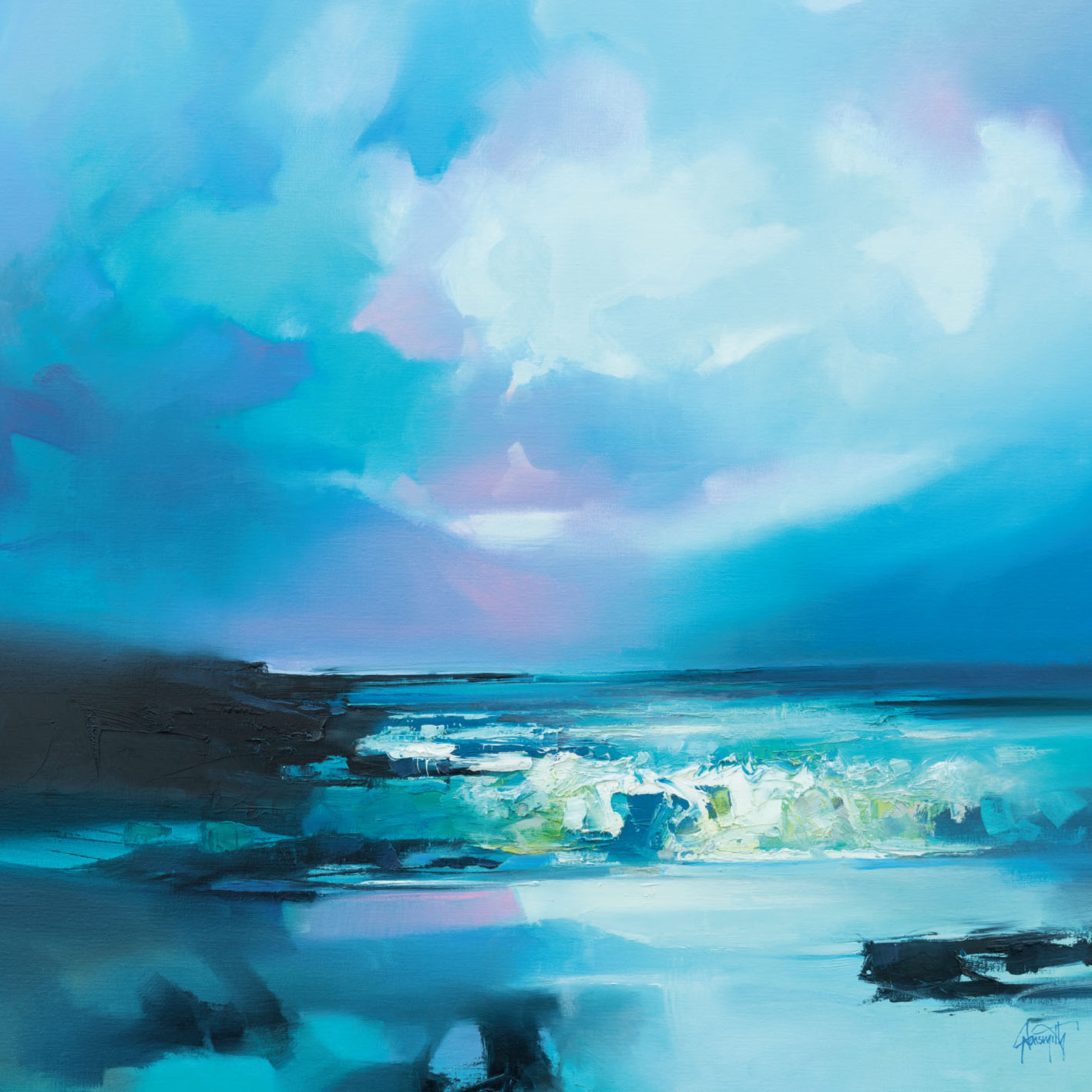 Scott Naismith (Blue Awe) Canvas Print