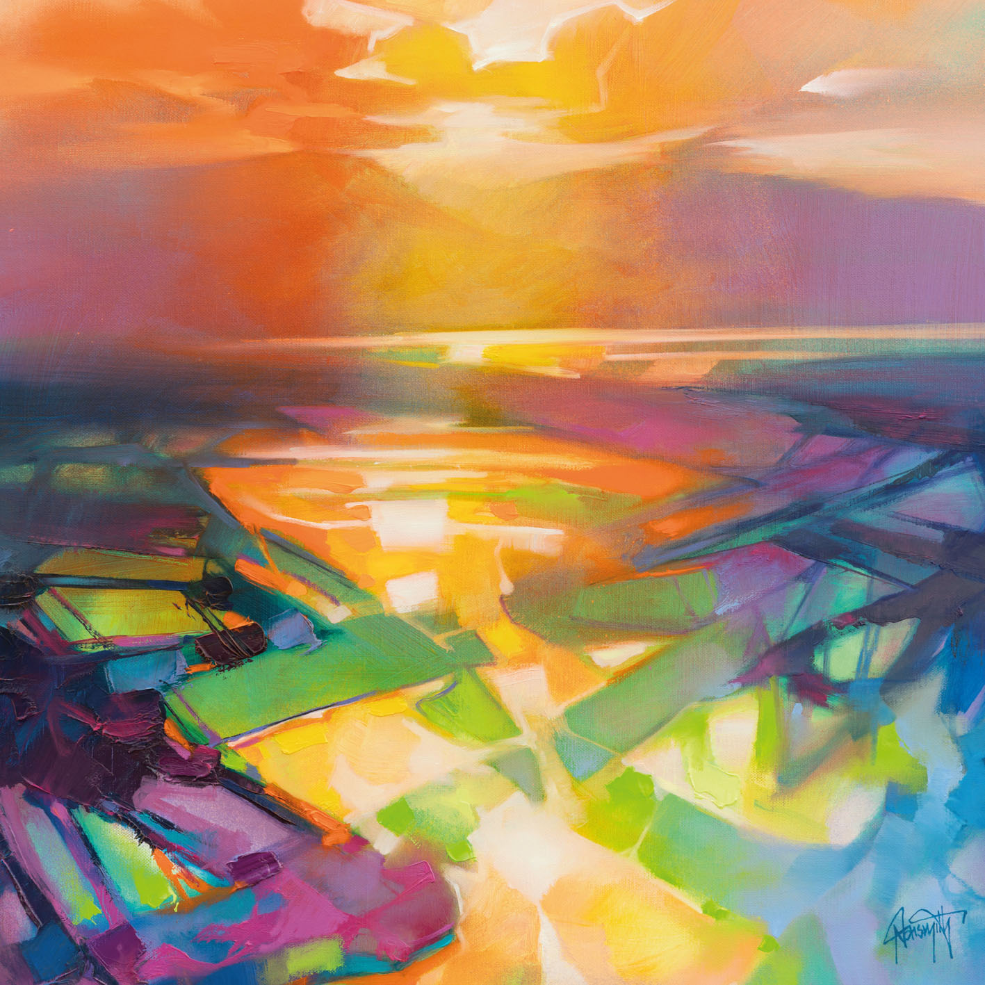 Scott Naismith (Descending Light 1) Canvas Print