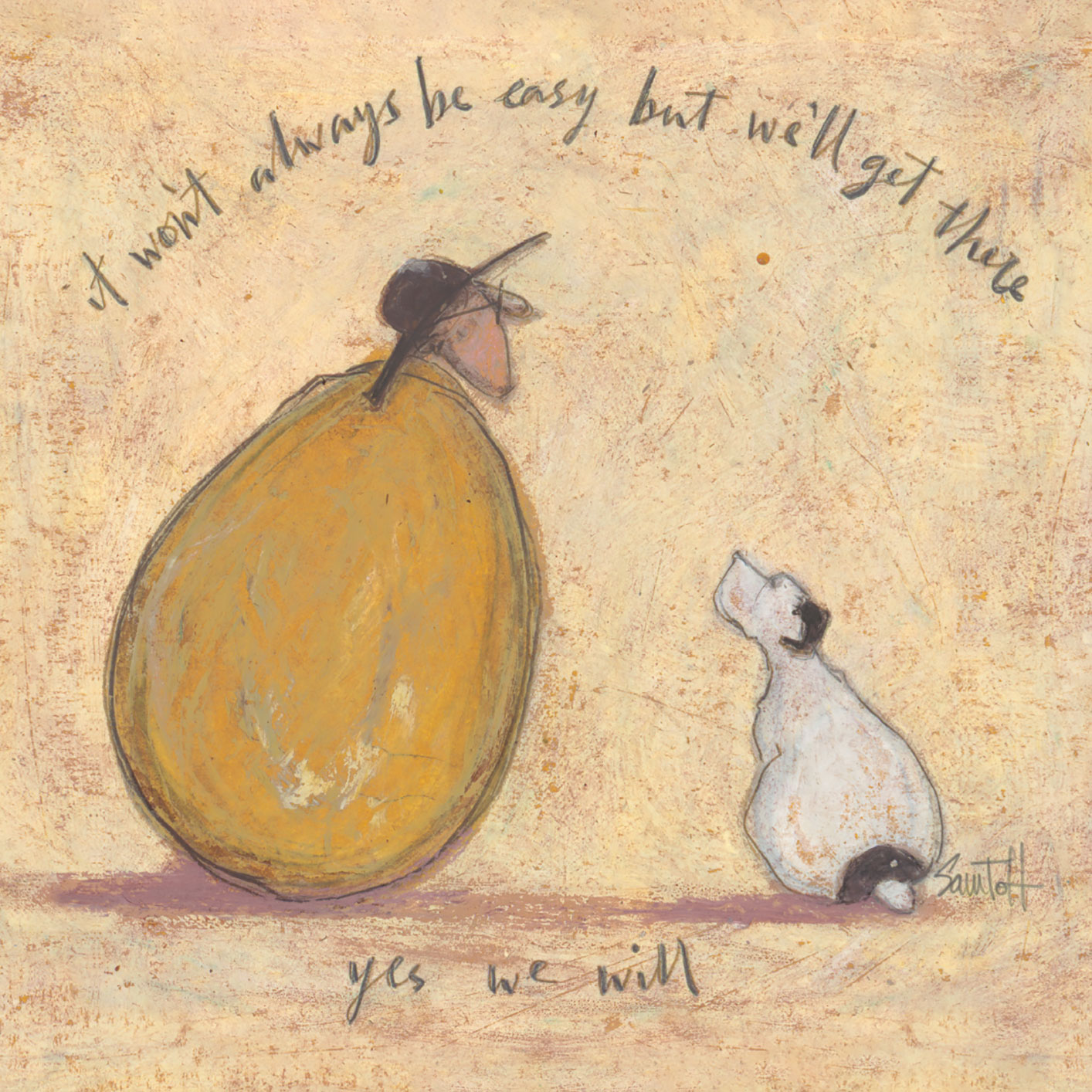 Sam Toft (It Won’t Always be Easy But We’ll Get There) Canvas Print