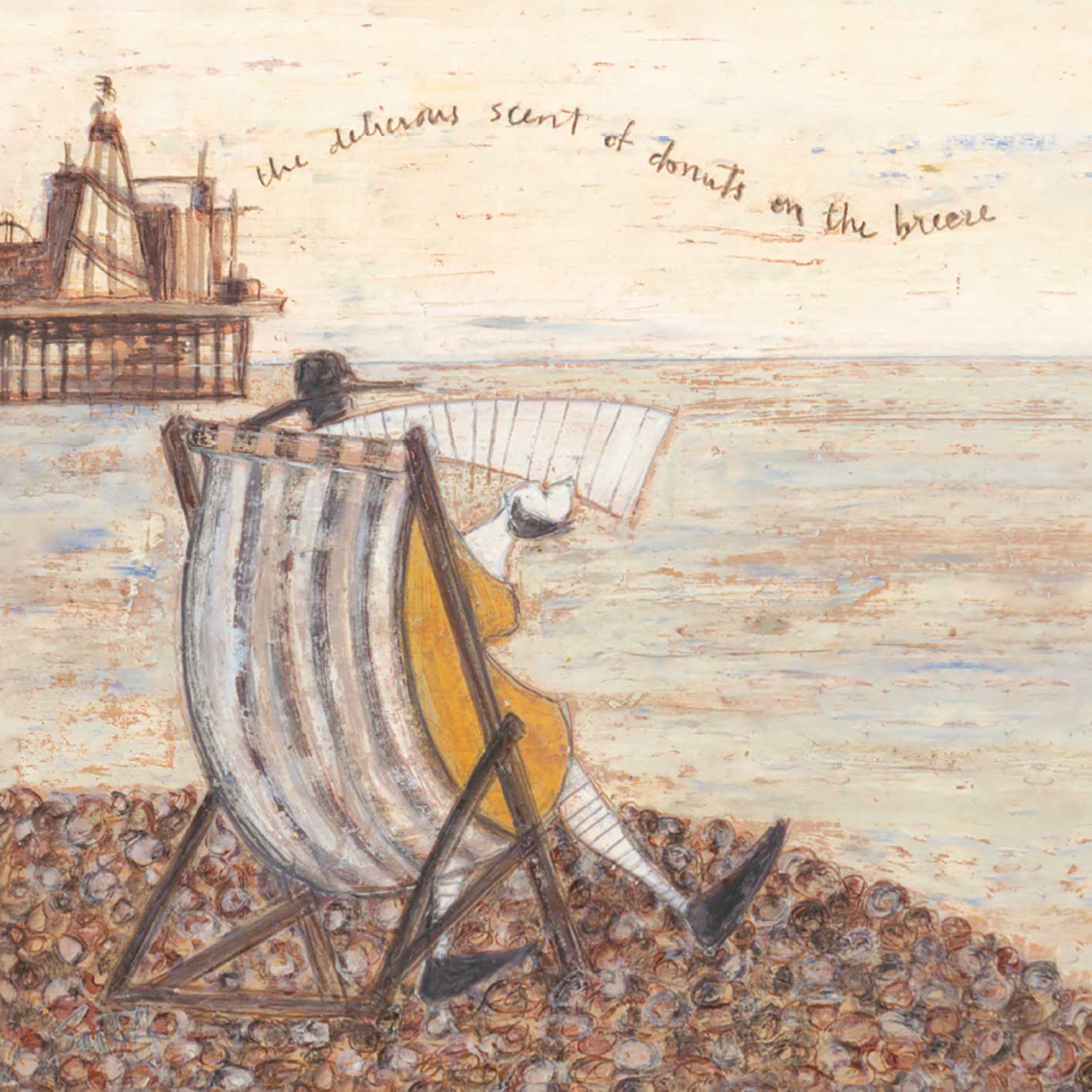 Sam Toft (The Delicious Scent of Doughnuts on the Breeze) Canvas Print