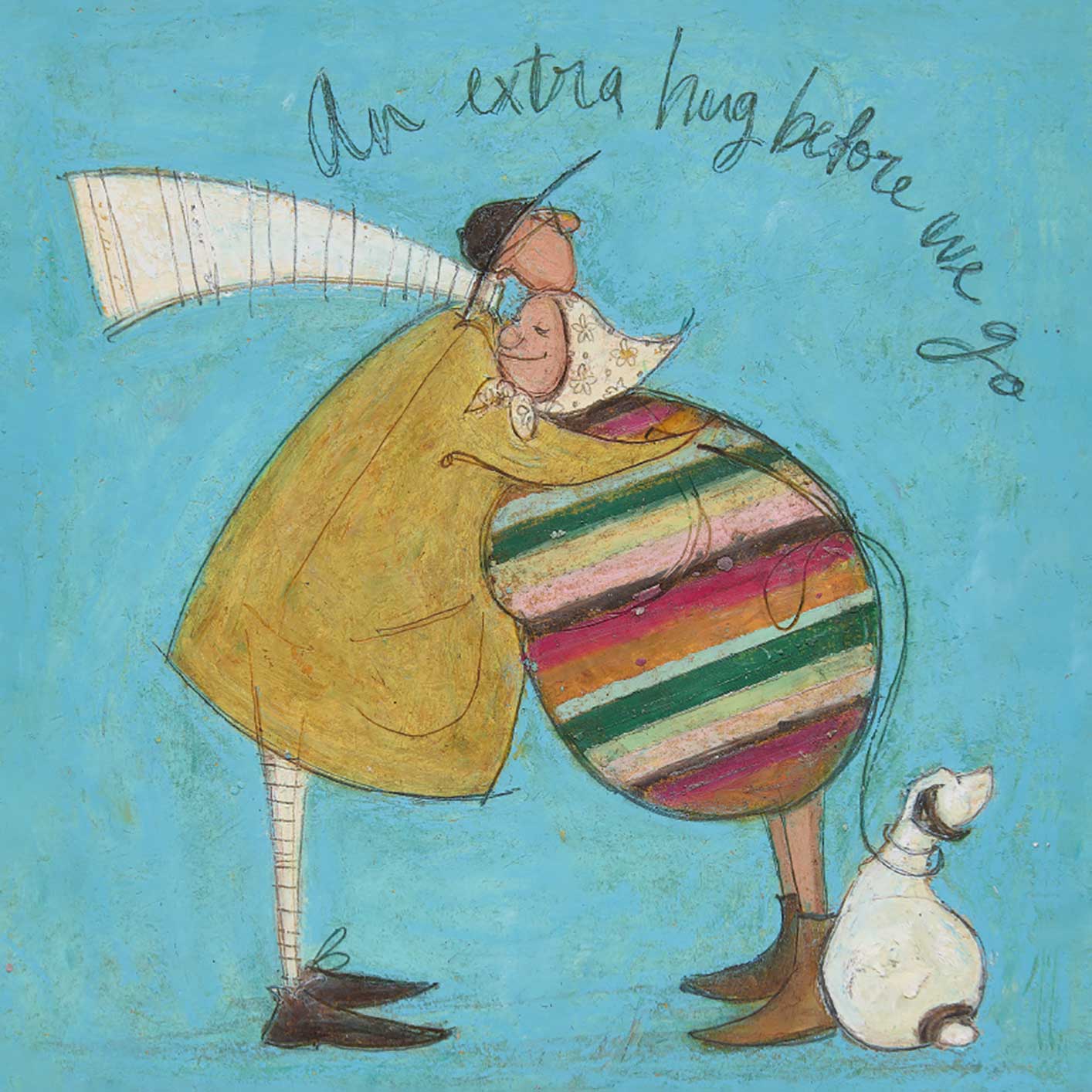 Sam Toft (An Extra Hug Before We Go) Canvas Print
