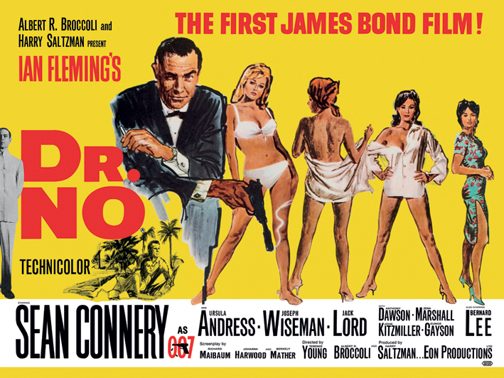 James Bond (Dr. No Yellow) Canvas Print The Art Group