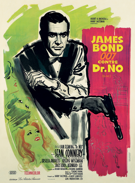 James Bond (Dr. No - French) Canvas Prints