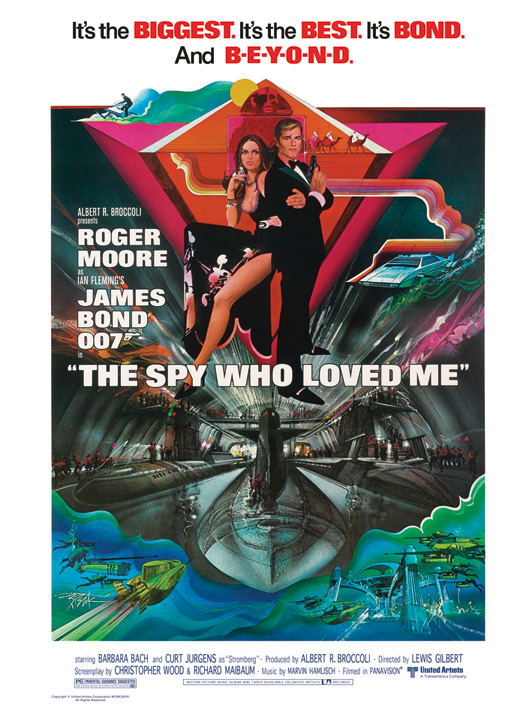 James Bond (The Spy Who Loved Me) Canvas Prints