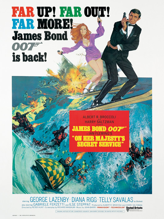James Bond (On Her Majesty's Secret Service) Canvas Prints