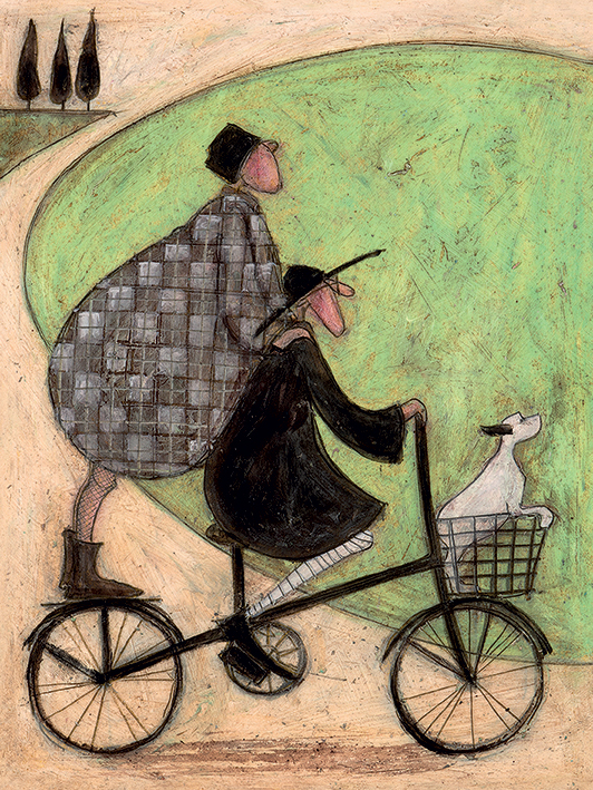 Sam Toft (Double Decker Bike) Canvas Print