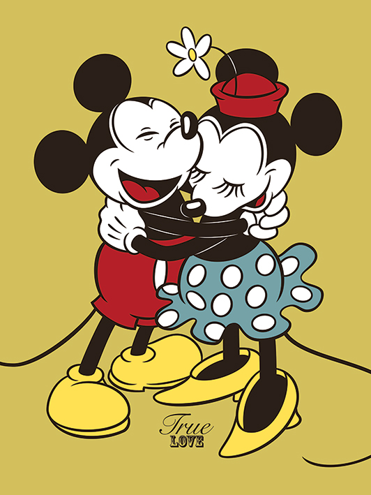 Mickey & Minnie Mouse (True Love) Canvas Prints