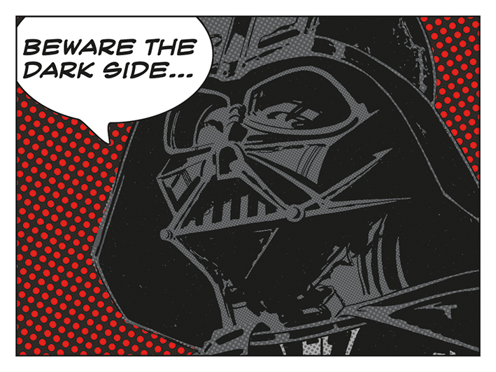 Star Wars (Beware The Dark Side) Canvas Print