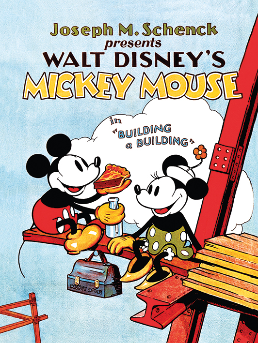 Mickey Mouse (Building A Building) Canvas Print