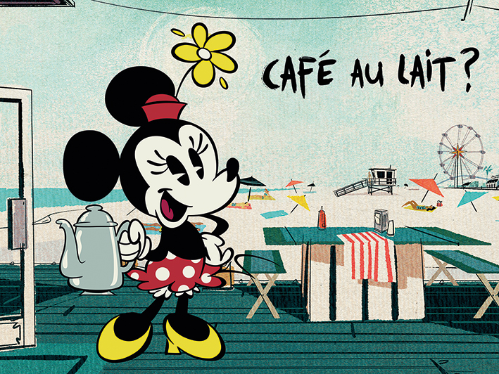 Mickey Shorts (Café Au Lait?) Canvas Print