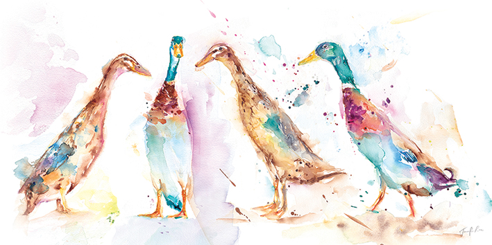 Jennifer Rose (Runner Ducks) Canvas Prints