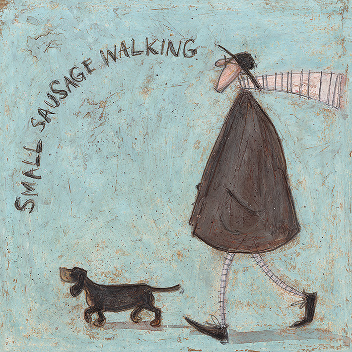Sam Toft (Small Sausage Walking) Canvas Print