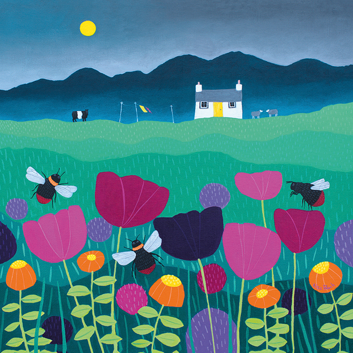 Ailsa Black (Summer Meadow) Canvas Prints