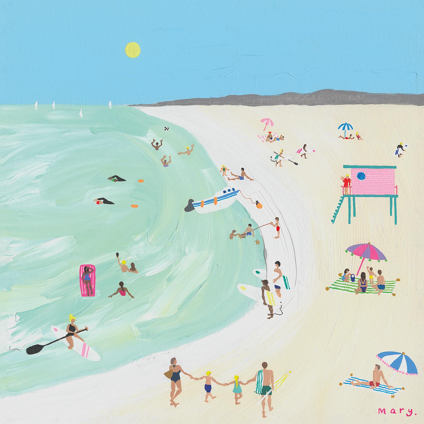 Mary Donald (Hazy Beach Days) Canvas Prints
