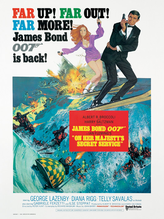 James Bond (On Her Majesty's Secret Service) Canvas Print