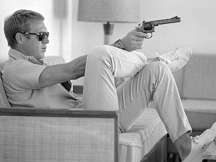 Time Life (Steve McQueen - Takes Aim) Canvas Print