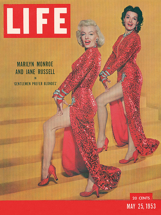 Time Life (Life Cover - Monroe & Russell) Canvas Print
