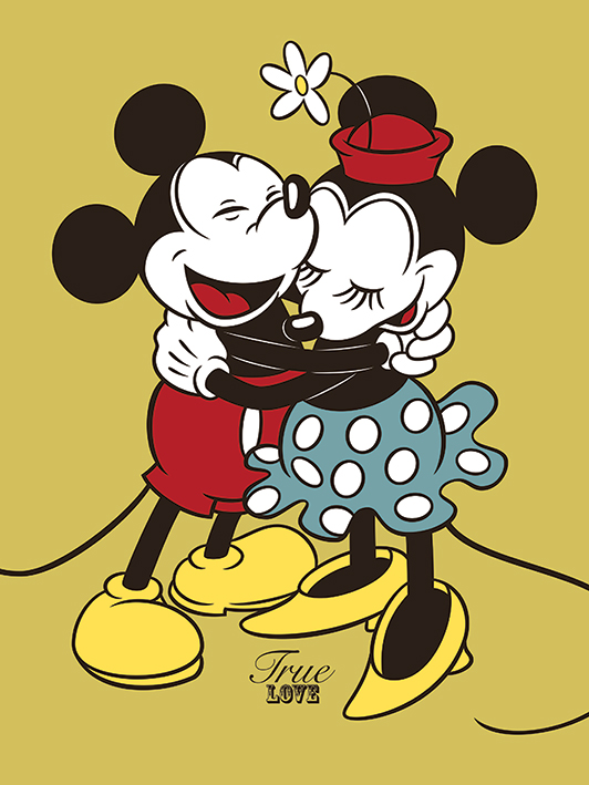 Mickey & Minnie Mouse (True Love) Canvas Prints