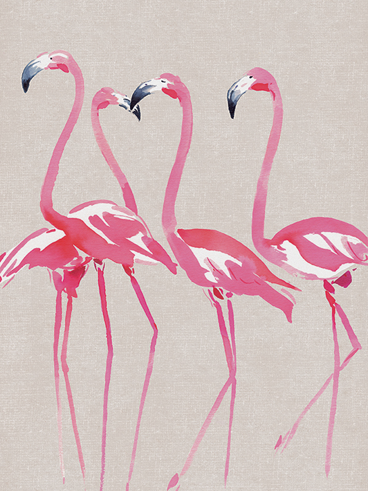 Summer Thornton (Elegant Flamingos) Canvas Prints