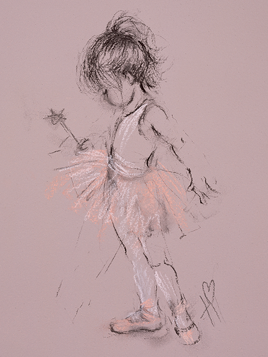 Hazel Bowman (Little Ballerina II) Canvas Print