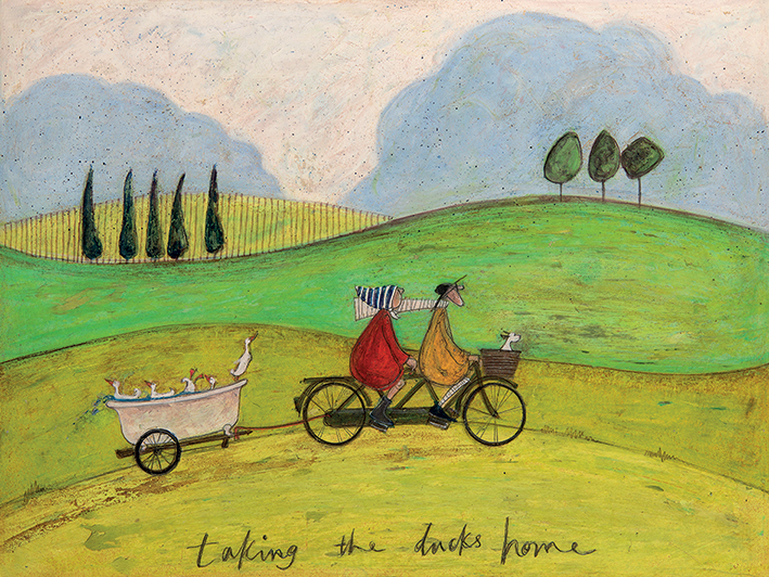 Sam Toft (Taking the Ducks Home) Canvas Prints