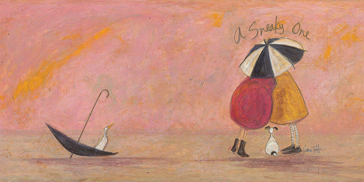 Sam Toft (A Sneaky One II) Canvas Prints