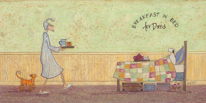 Sam Toft (Breakfast in Bed For Doris) Canvas Print