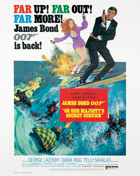 James Bond (On Her Majesty's Secret Service) Canvas Prints