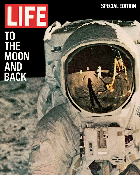 Time Life (Life Cover - To the Moon and Back) Canvas Print