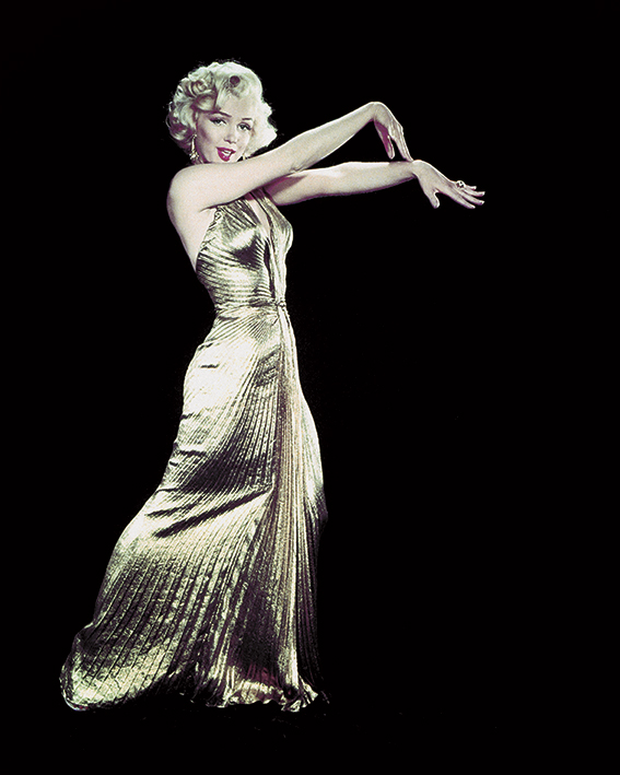 Time Life (Marilyn Monroe - Gold Dress) Canvas Print